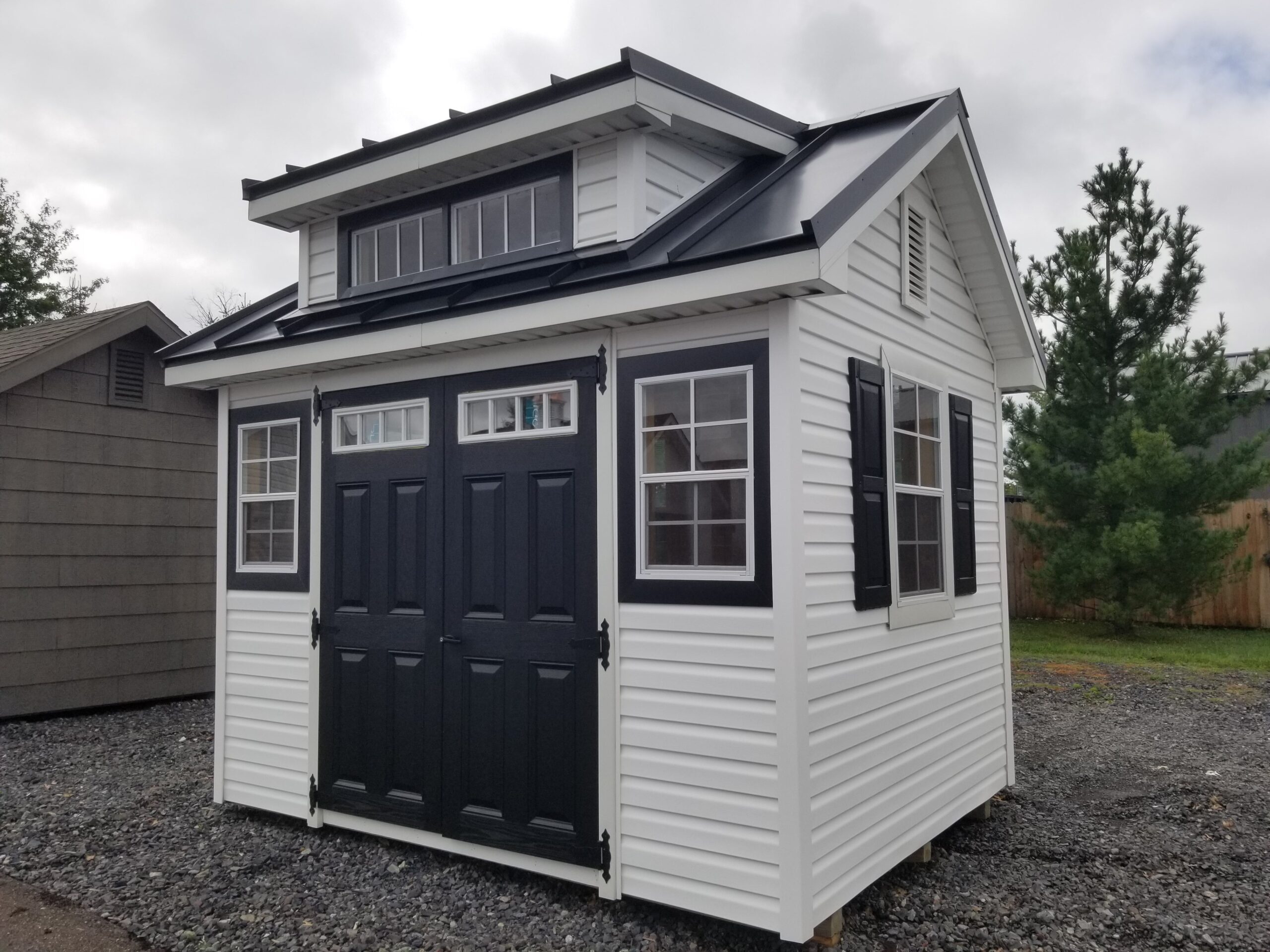8×10 Garden Shed with Vinyl Siding