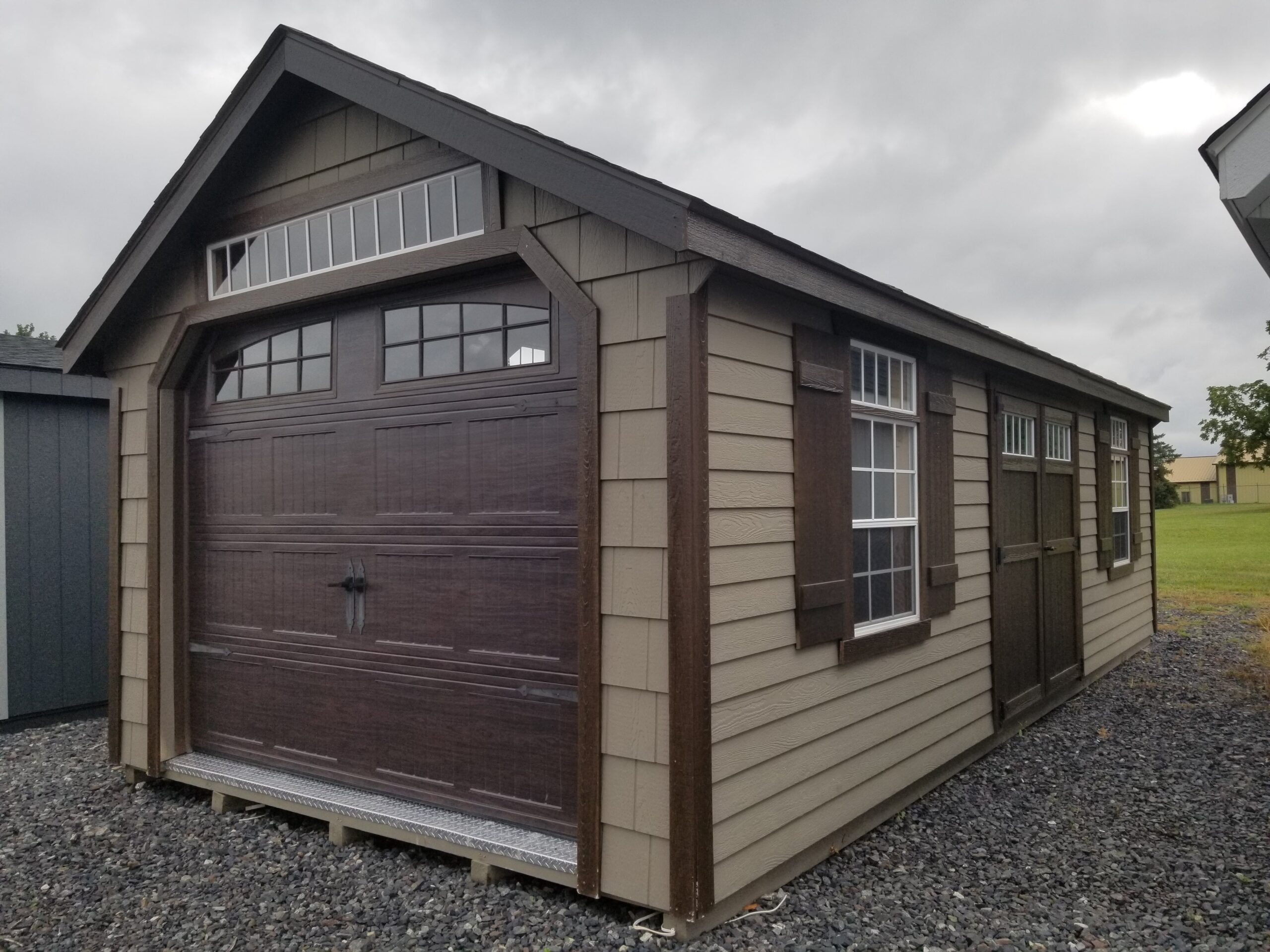 12×26 Garden Shed Garage with Lap Siding