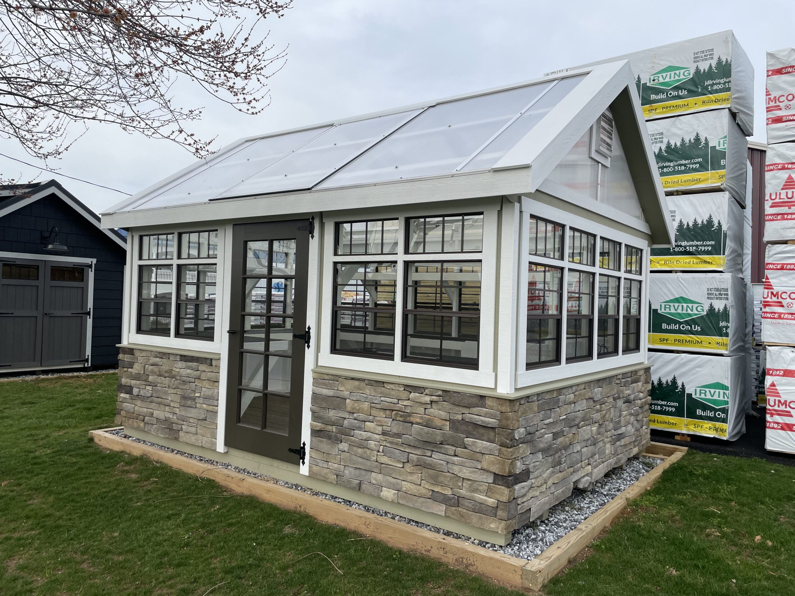 10×14 Atrium Greenhouse with SmartPanel Siding